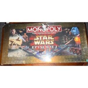 STAR WARS Episode 1 MONOPOLY COLLECTOR EDITION 3-D Game board NEW SEALED 1999